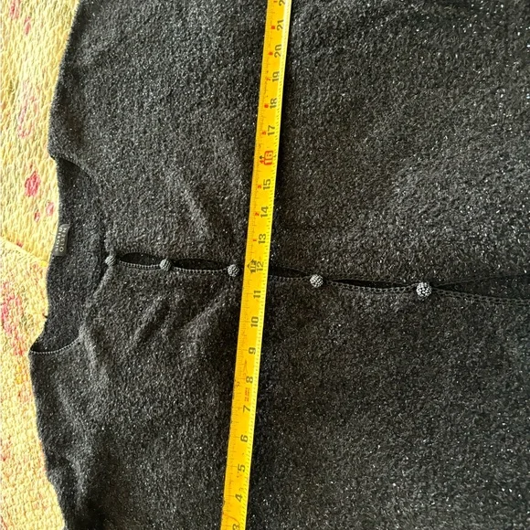 Black and silver soft sweaters jacket. - Picture 5 of 7